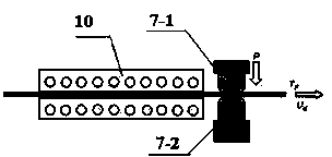 Device for testing thermal friction coefficient of sheet material in hot stamping forming process