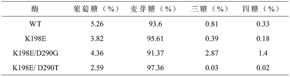 Preparation and application of a kind of maltogenic amylase mutant