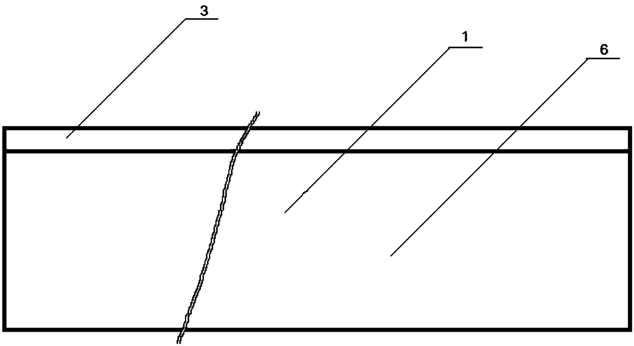 Trapezoidal protrusive stone-plastic slat with ribs