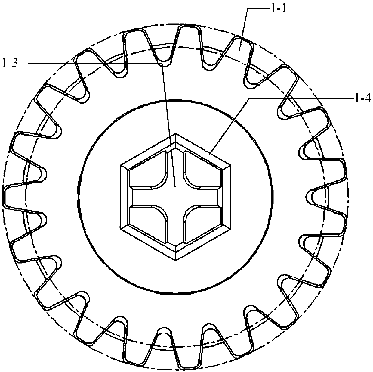 Dimming screw for vehicle lamp and manufacturing method thereof