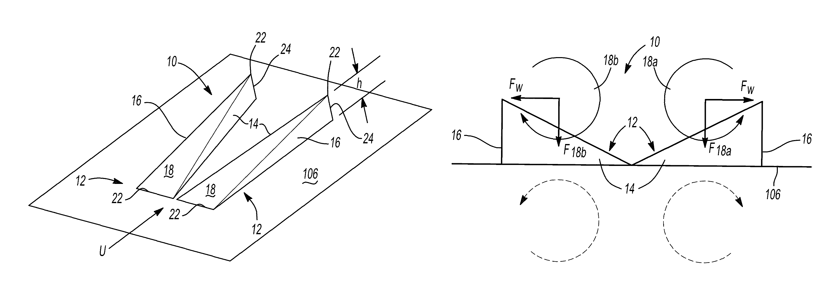 Passive boundary layer control elements