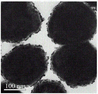 Preparation method and detachment method of detachable magnetic-microsphere-supported noble metal catalyst