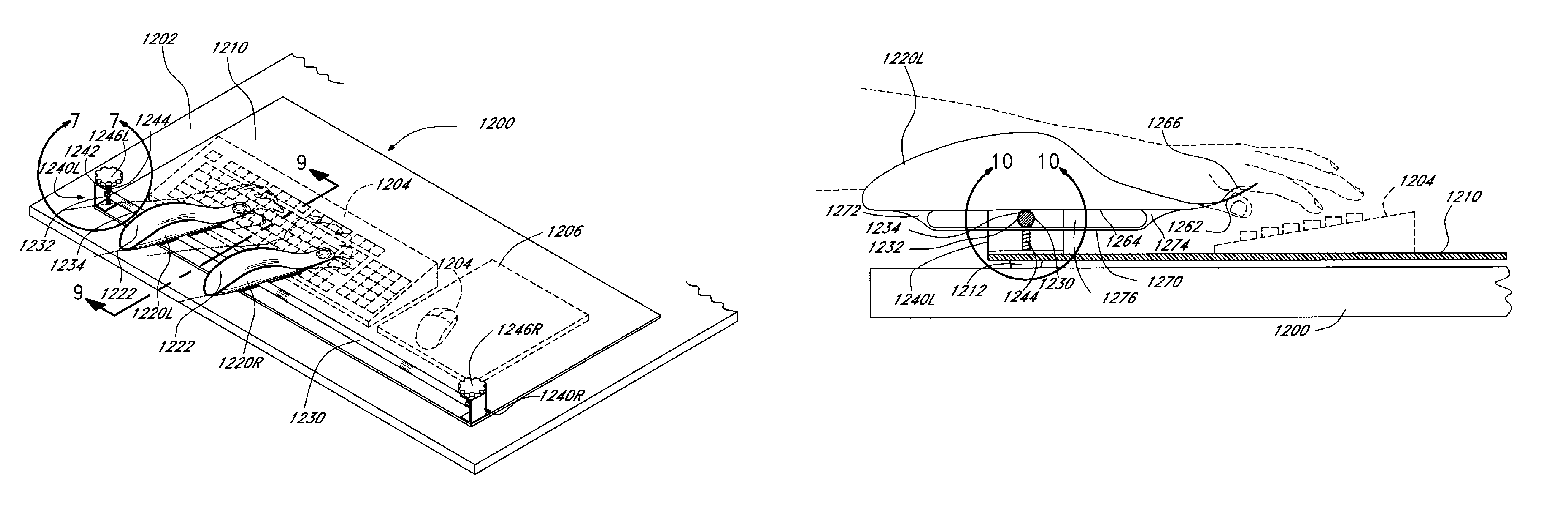 Adjustable support for hands and arms