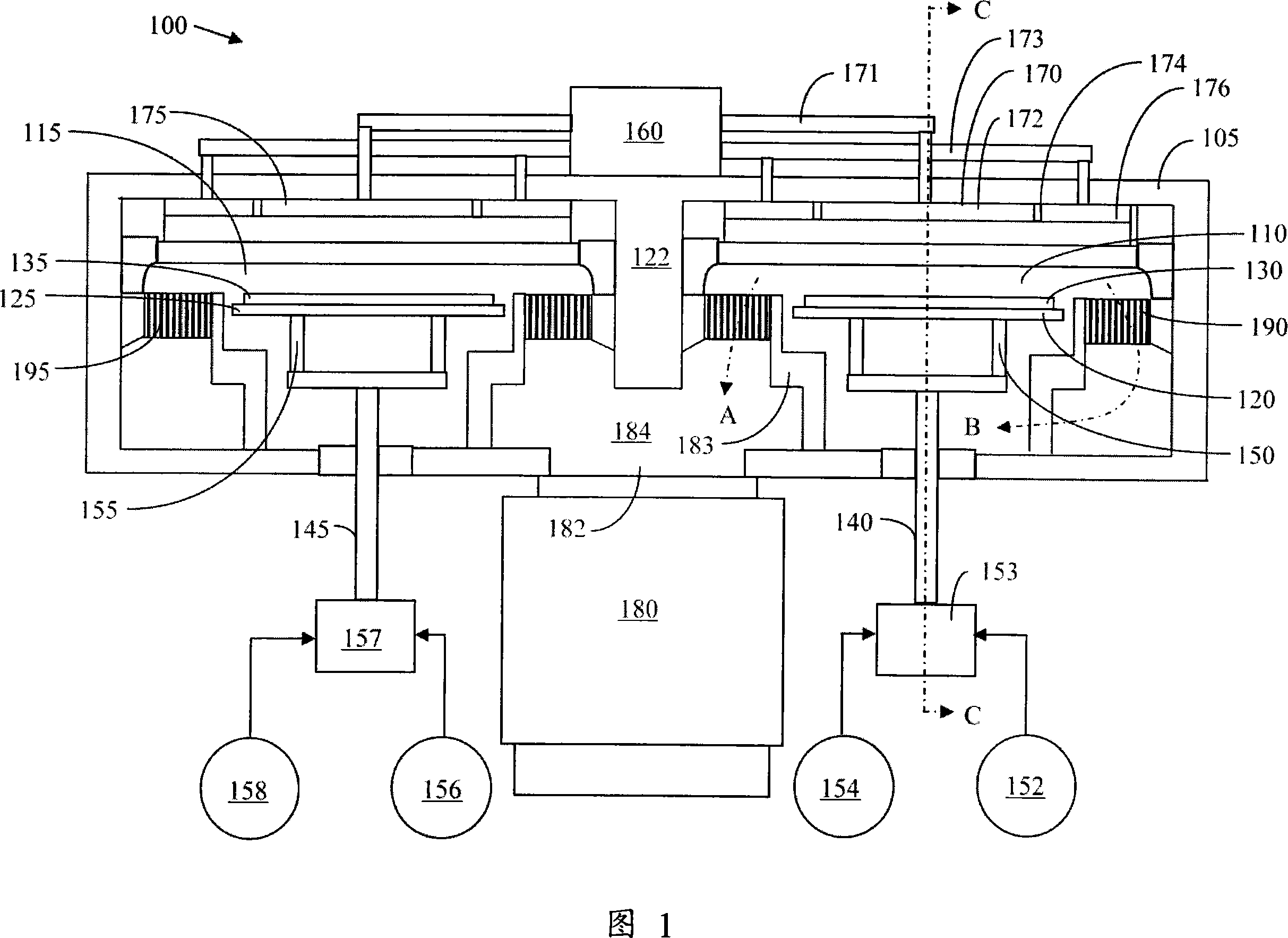 Decoupling reactive ion etching chamber containing multiple processing platforms