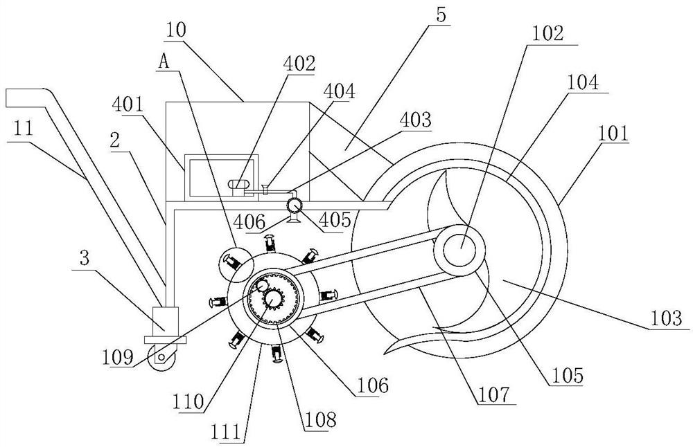 Construction waste treatment device