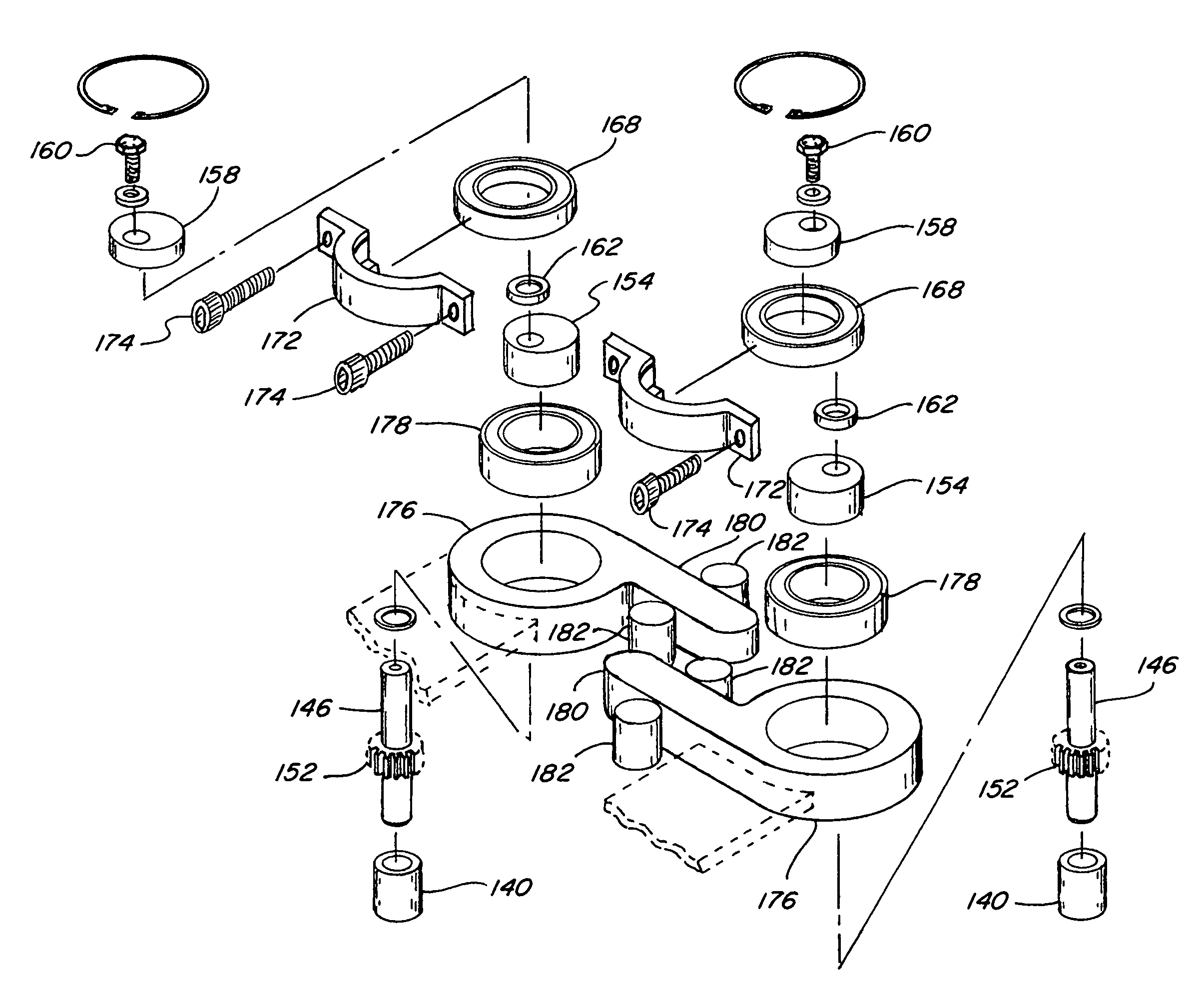 Offset epicyclic sickle drive for a header of an agricultural plant cutting machine