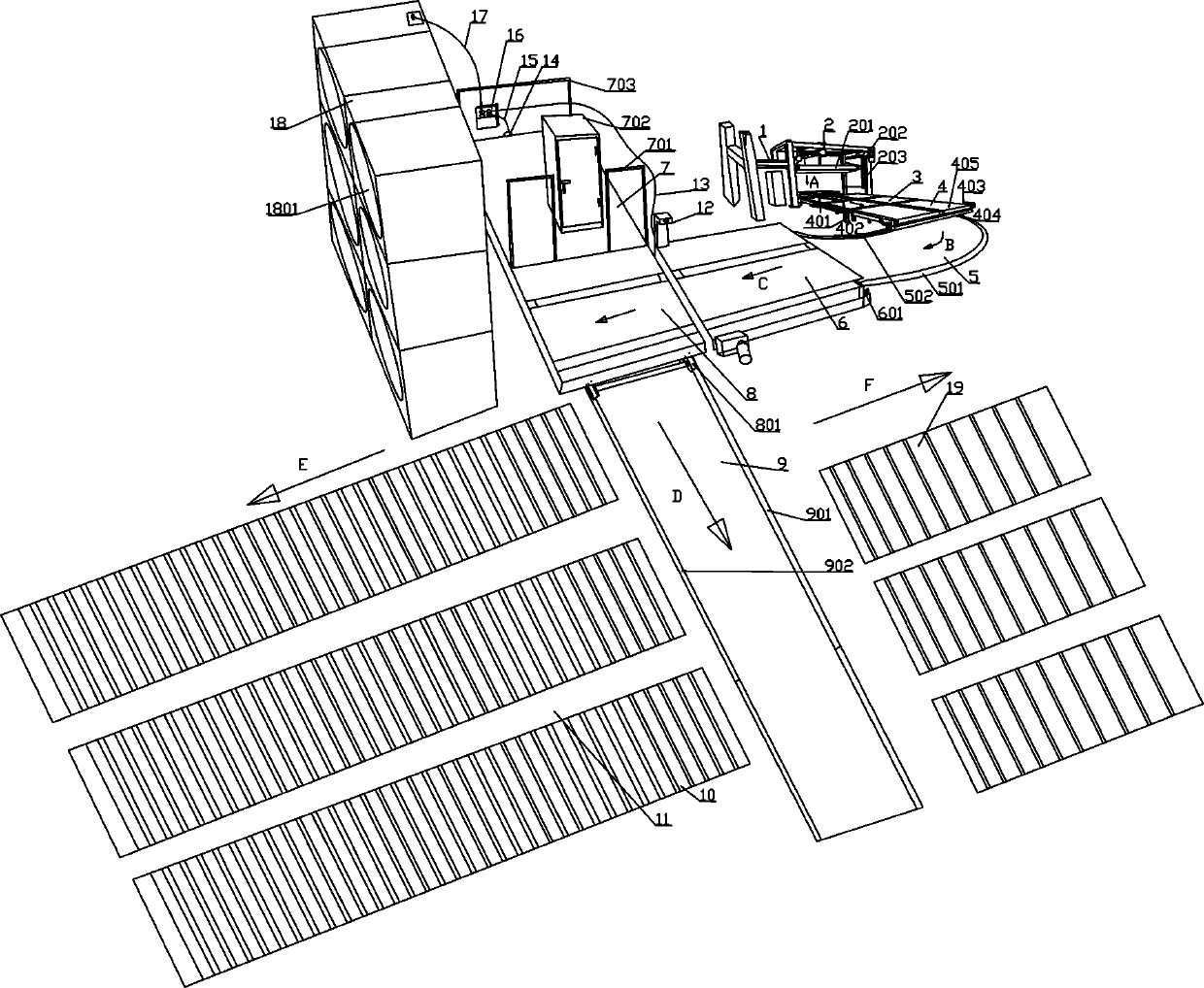 Cardboard high-speed transfer and negative pressure dehumidification production line