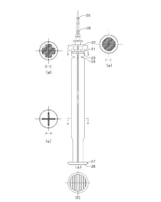 Easily-assembled high-safety self-destruction injector