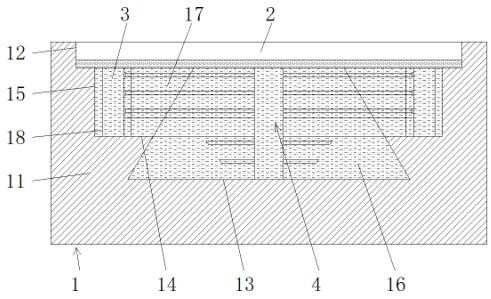 Road and bridge crack reinforcing structure