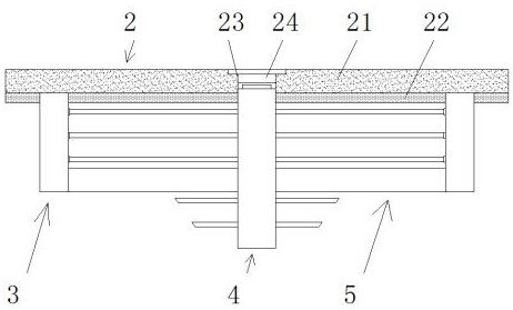 Road and bridge crack reinforcing structure