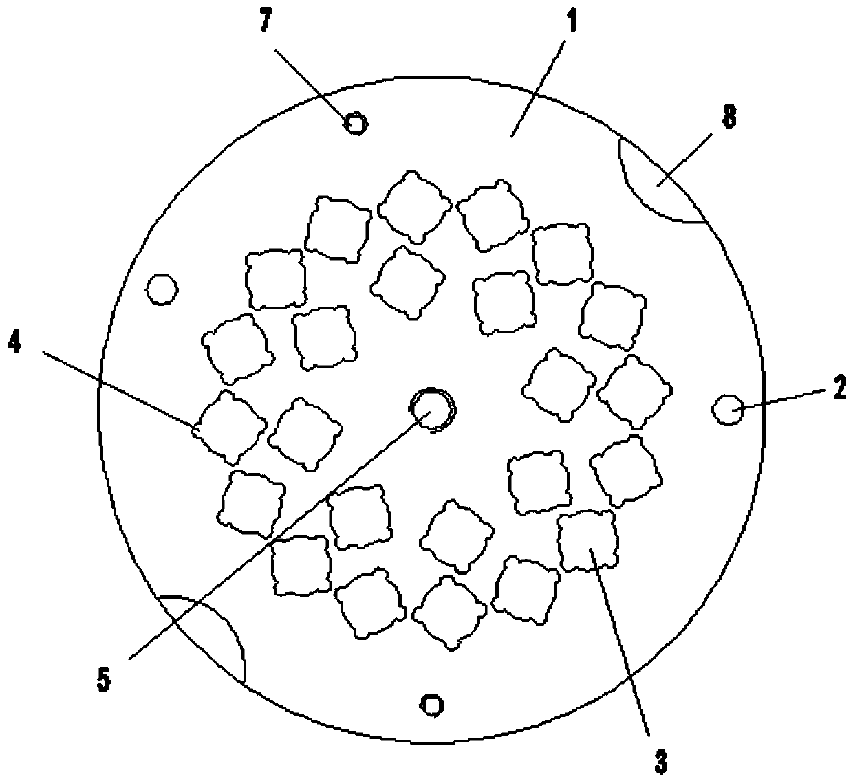 Novel leather core composite spinneret