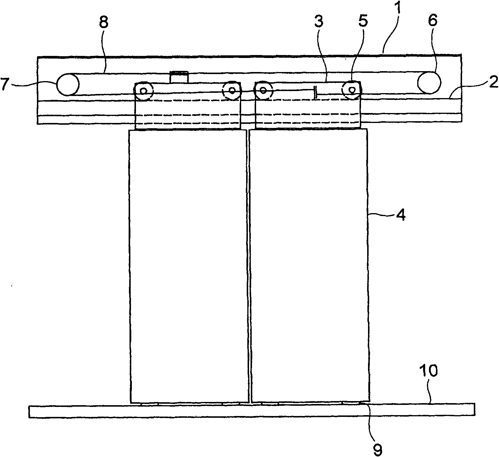 Elevator door device