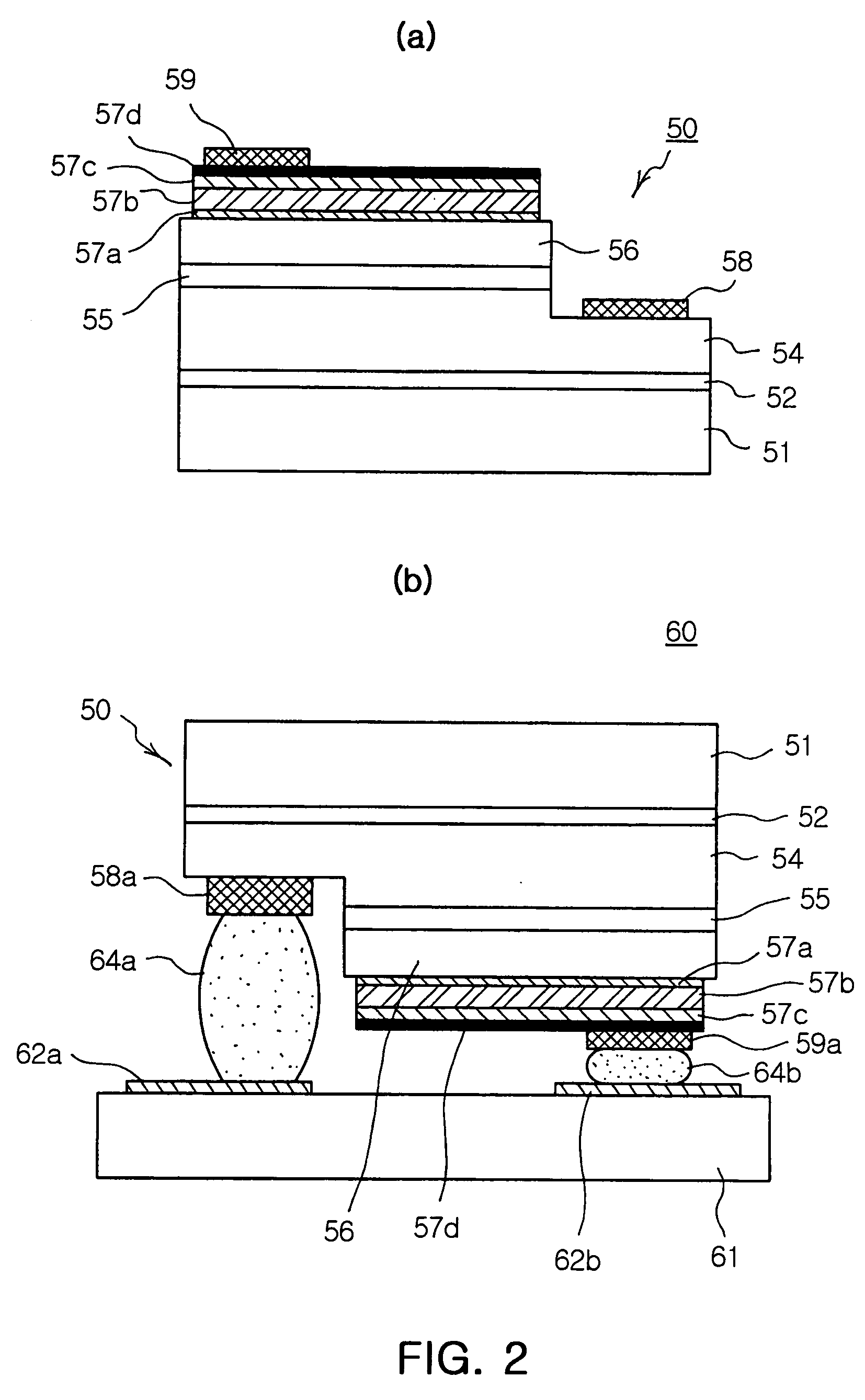 Flip chip type nitride semiconductor light emitting device