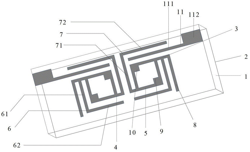 Dual-mode three-way wide-band filter based on multi-branch loaded square resonance ring