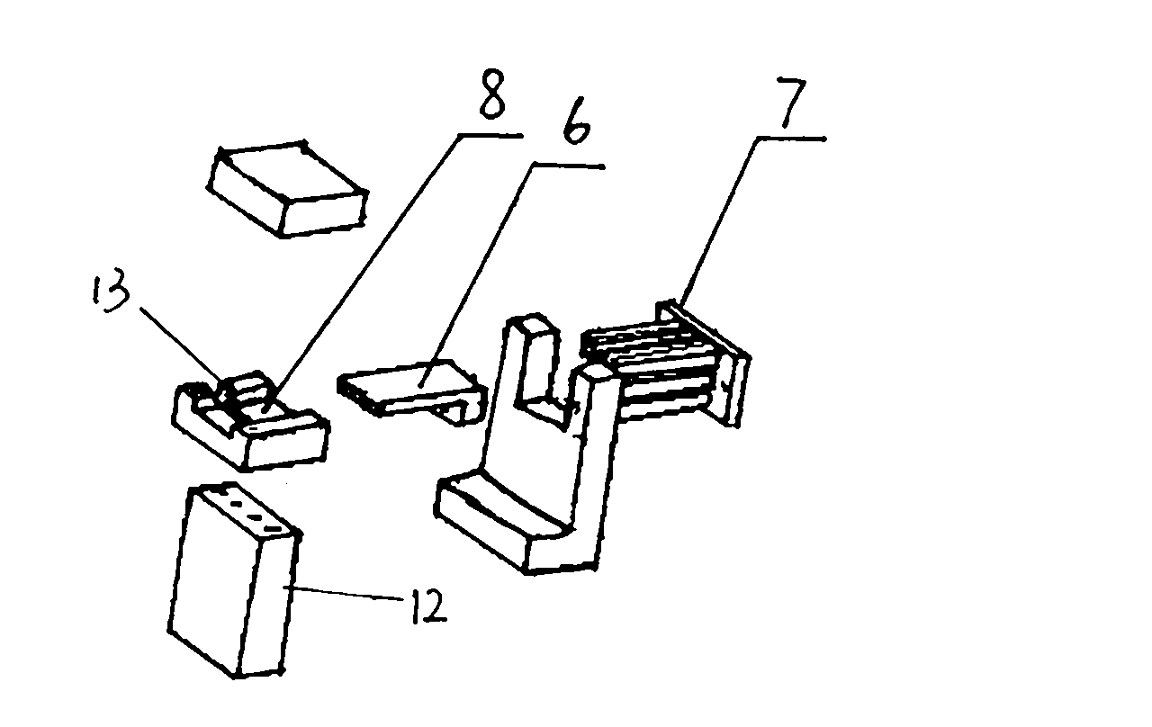 Position returning block assembly machine for automobile combined switch