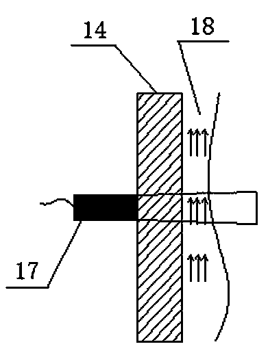 Device and method for measuring annular film thickness in wellbore where vortex drainage gas production tool is located