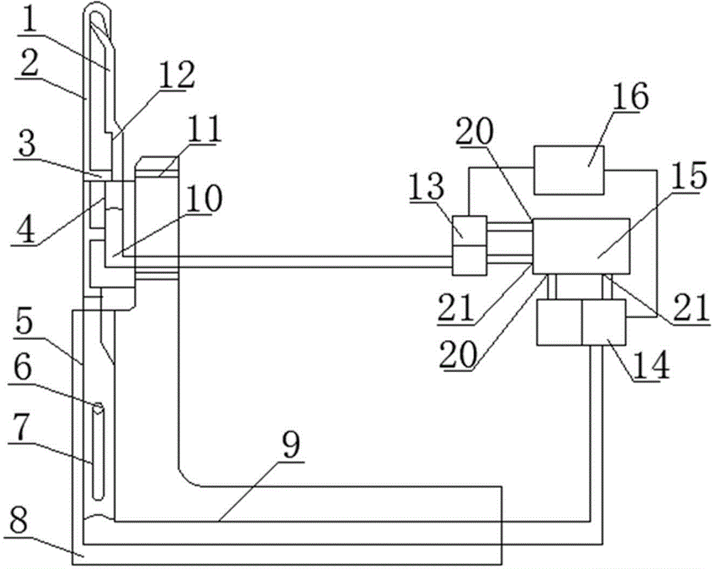 Electronic knitting needle