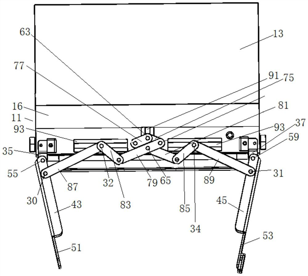 Door opening structure, box body structure with door opening structure and cleaning robot