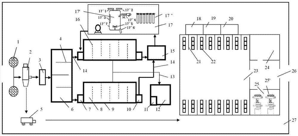 Concentrated harmless treatment method for excrements of breeding industry