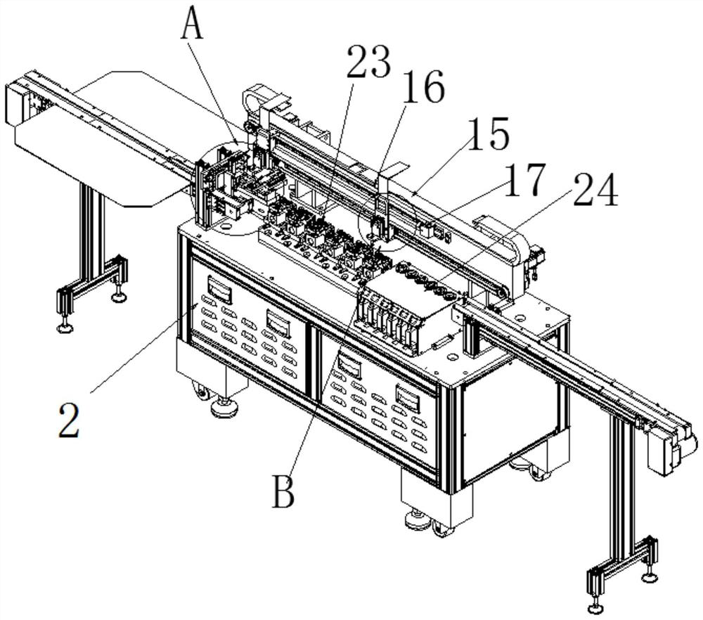 An automatic testing device for vibration motor production