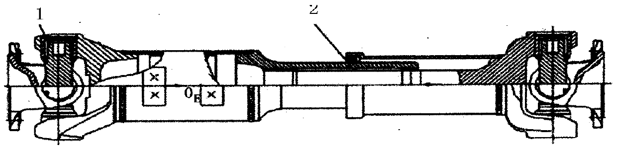 Equidistant molded surface transmission shaft