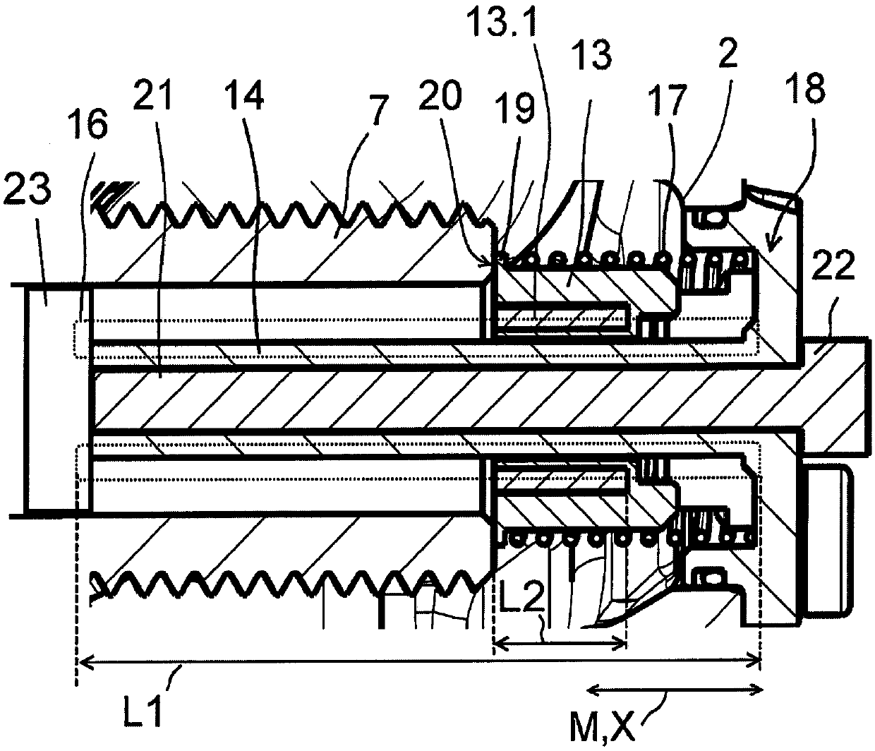 Monitoring device for a disk brake of a motor vehicle