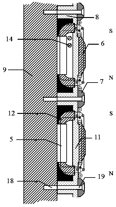 Solar ship water touch surface direct-current pulse magnetic current propulsion system