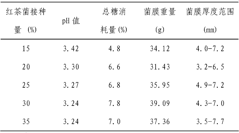 Compound fermented beverage containing red tea fungus and preparation method thereof