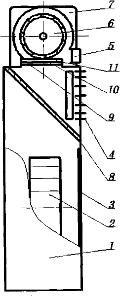 Mate blower of chest-type air conditioner and use method thereof