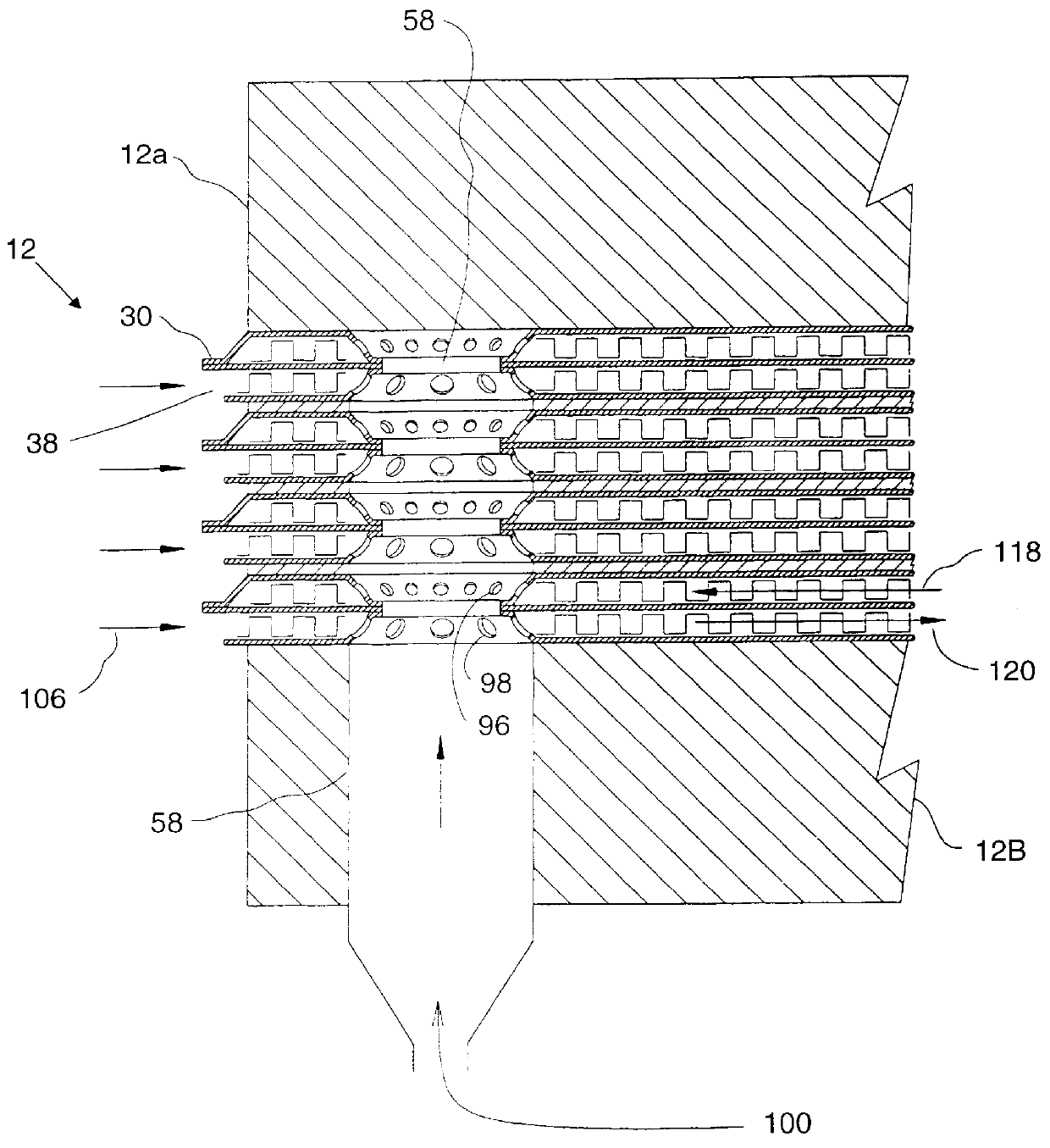 Fuel cell with internal combustion chamber