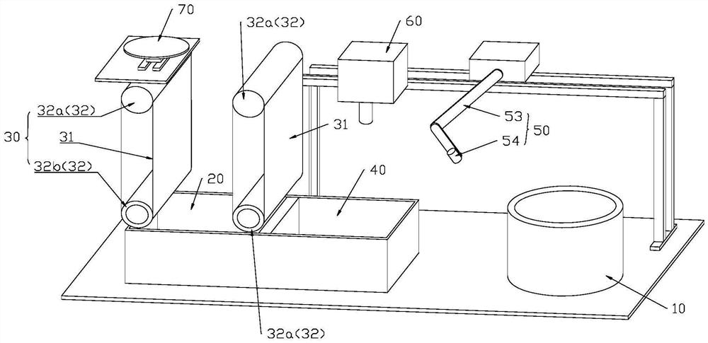 Foamed aluminum production line based on blowing foaming