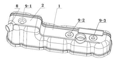 Rocker chamber cover assembly system with respirator