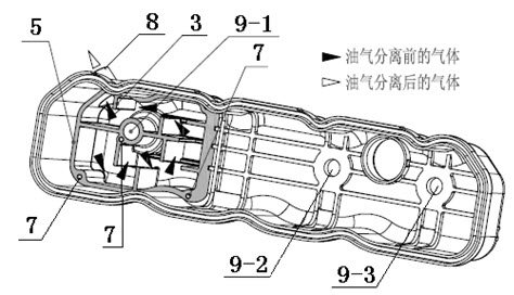 Rocker chamber cover assembly system with respirator