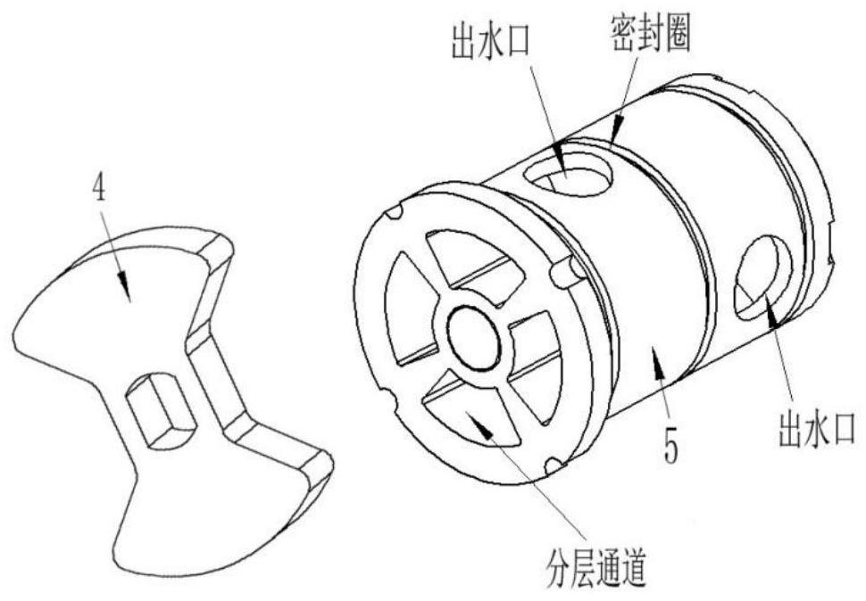 Water distributor adjusting structure