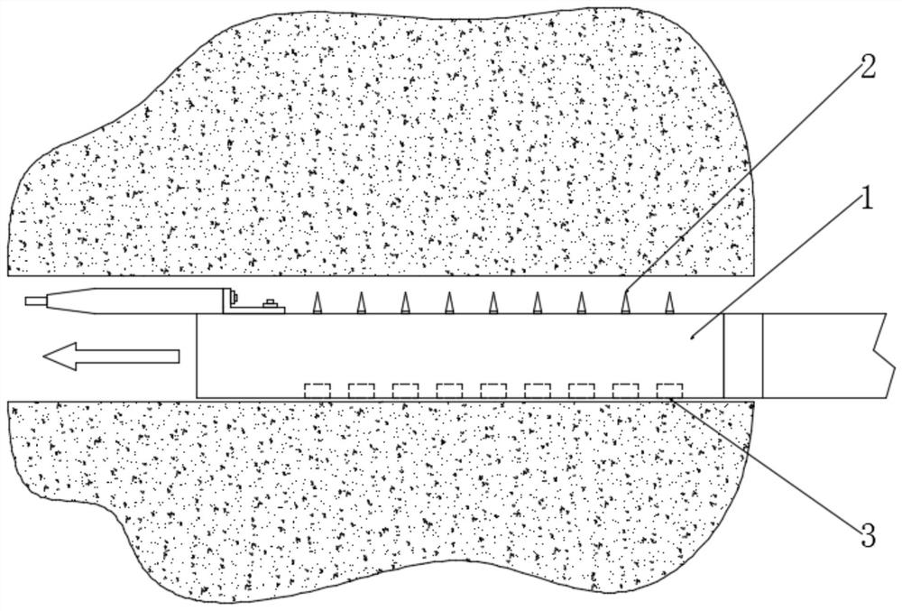 A method of horizontal directional drilling through percussion rotary drilling