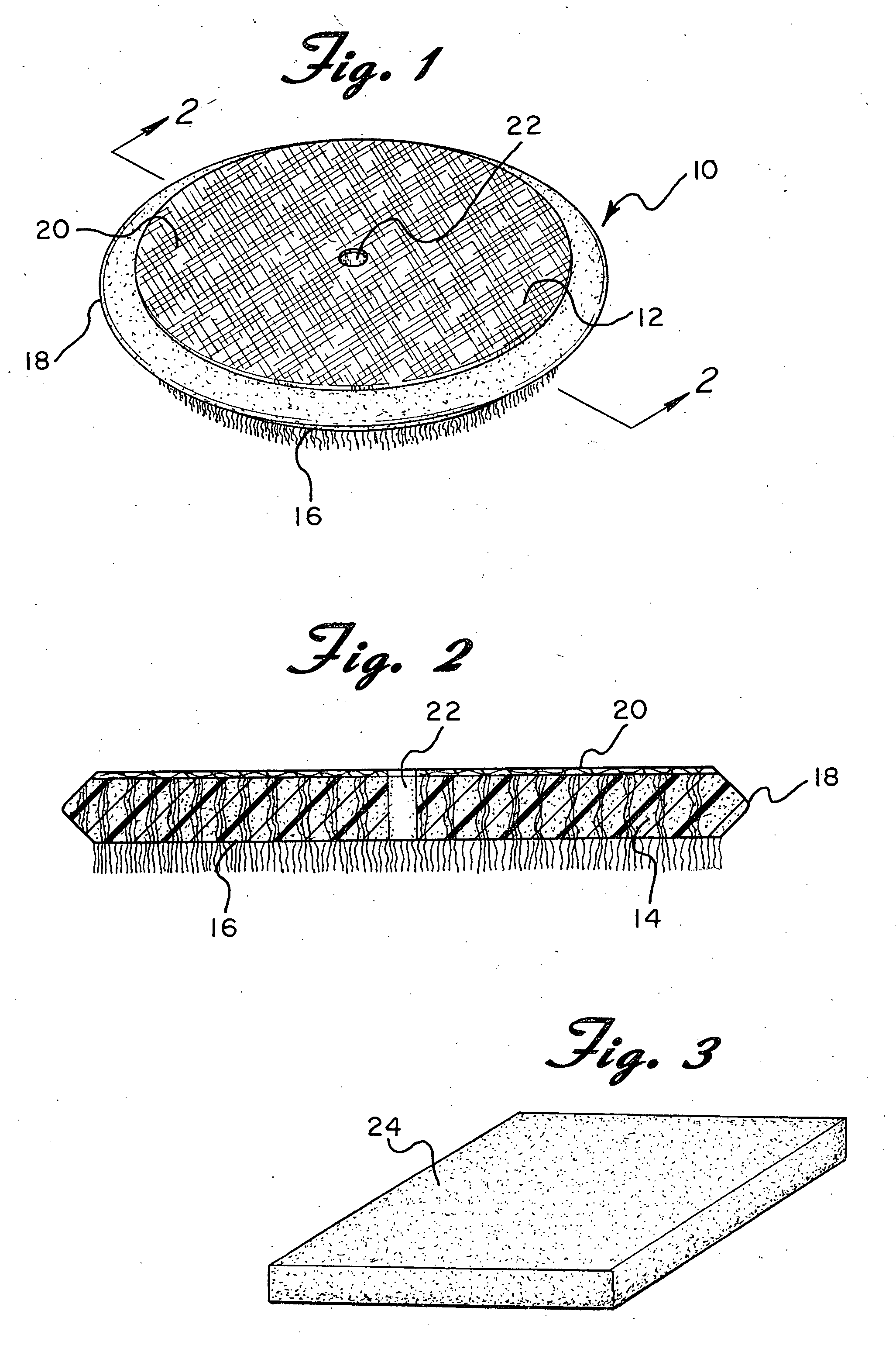 Hybrid fiber-foam buffing pad