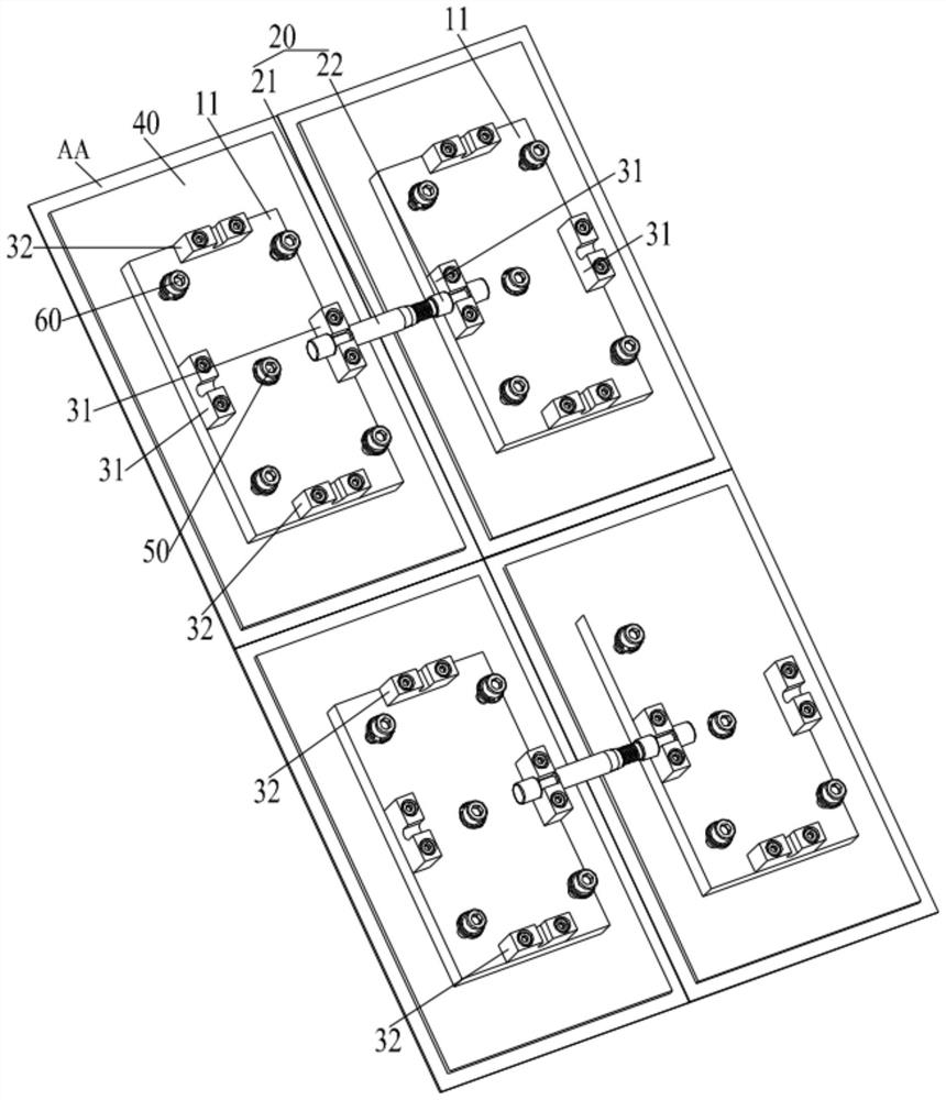 Adjustment mechanism for splicing display screen and splicing display device