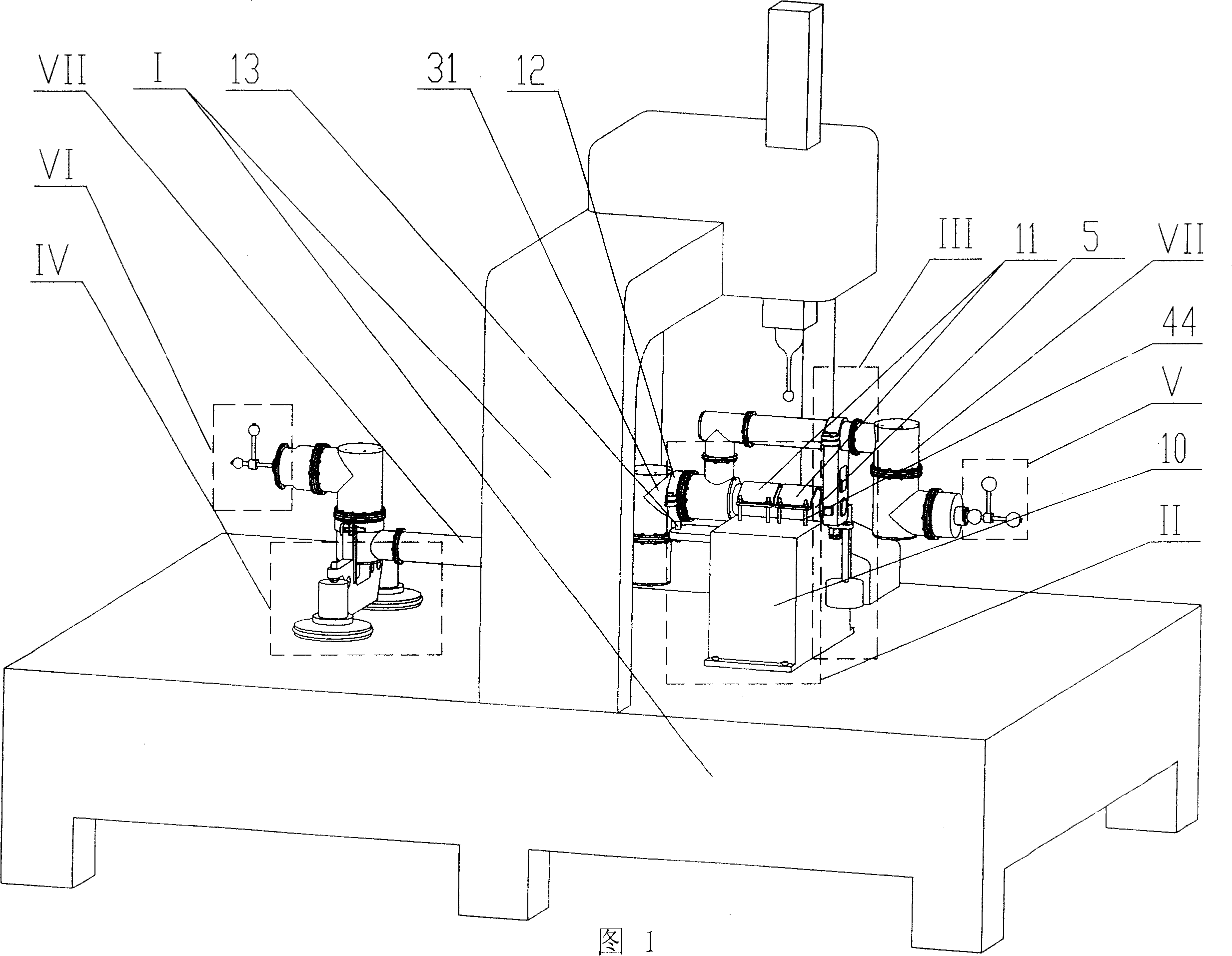 Precisive determining system of mechanical arm location and gesture in space