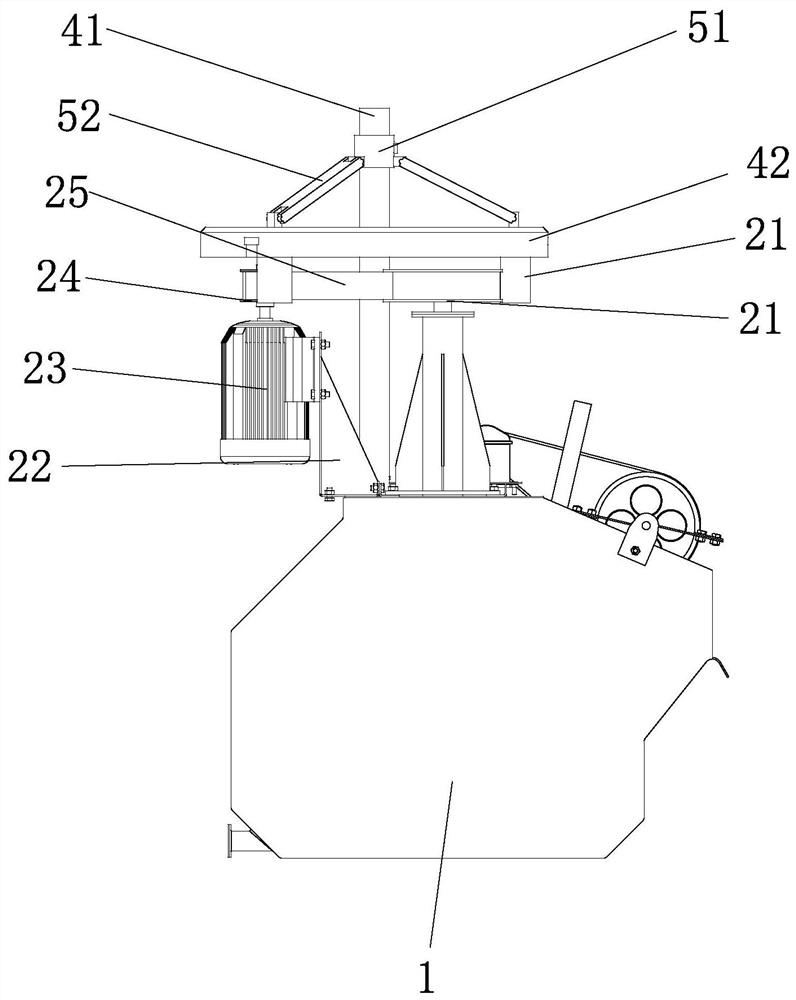 Active air inlet device of flotation machine