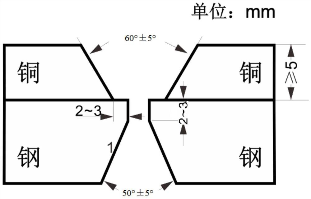 Welding wire for butt welding of thick multi-layer copper-steel composite board and preparation and welding method