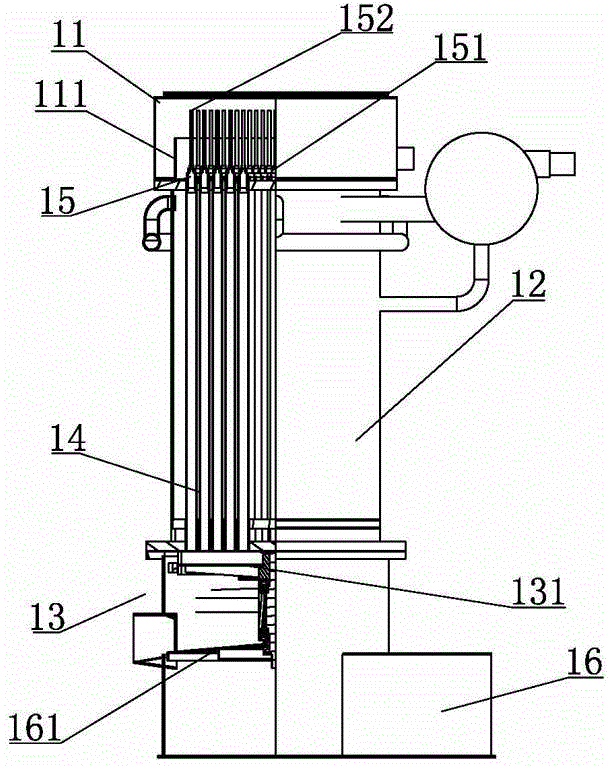 Tube ice making machine applicable to both fresh water and seawater, and ice making process thereof