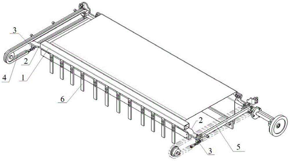 Movable rear paper-neatening device adapted to various types of paper sizes