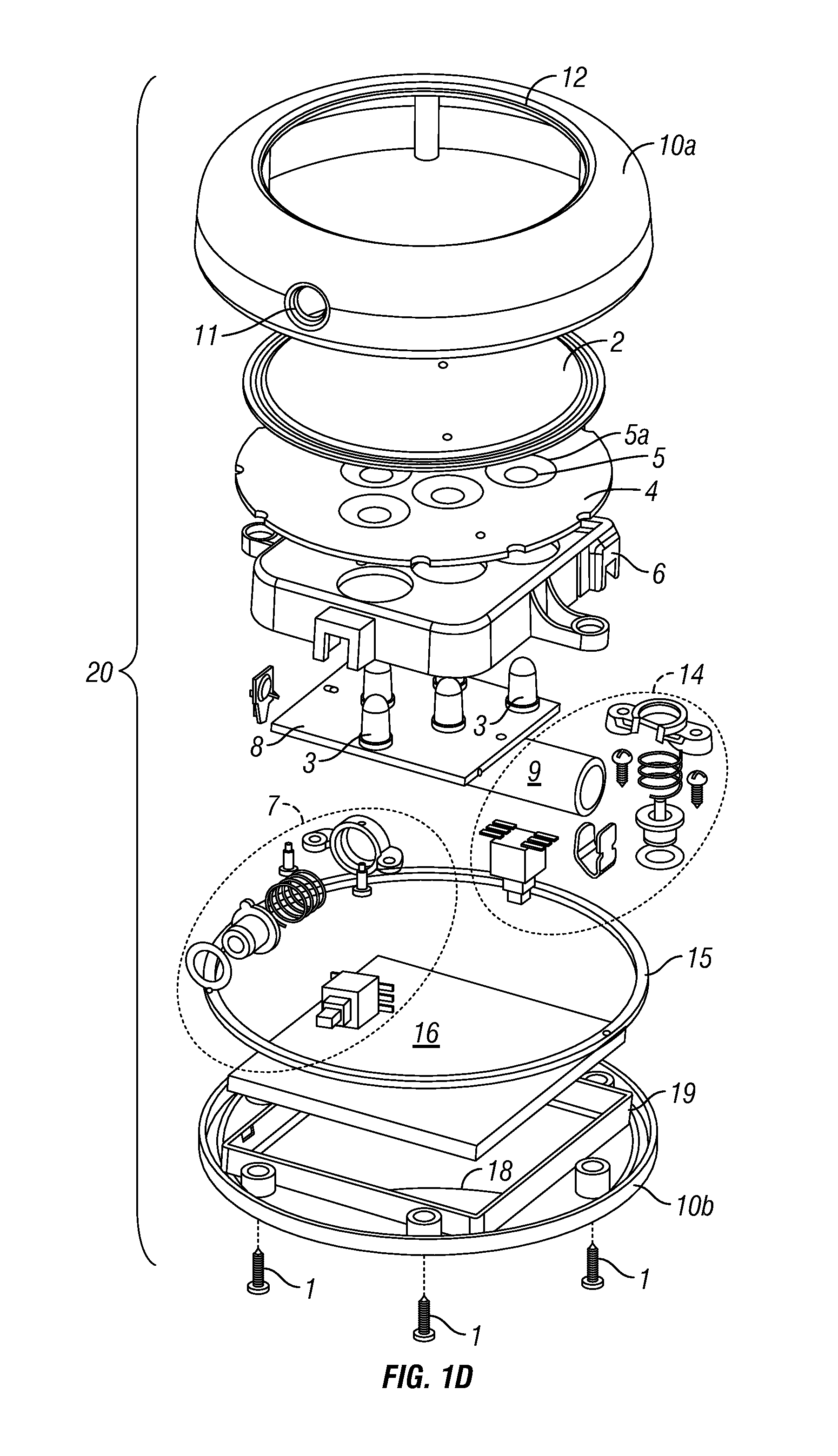 Solar pucklight with bracket mount