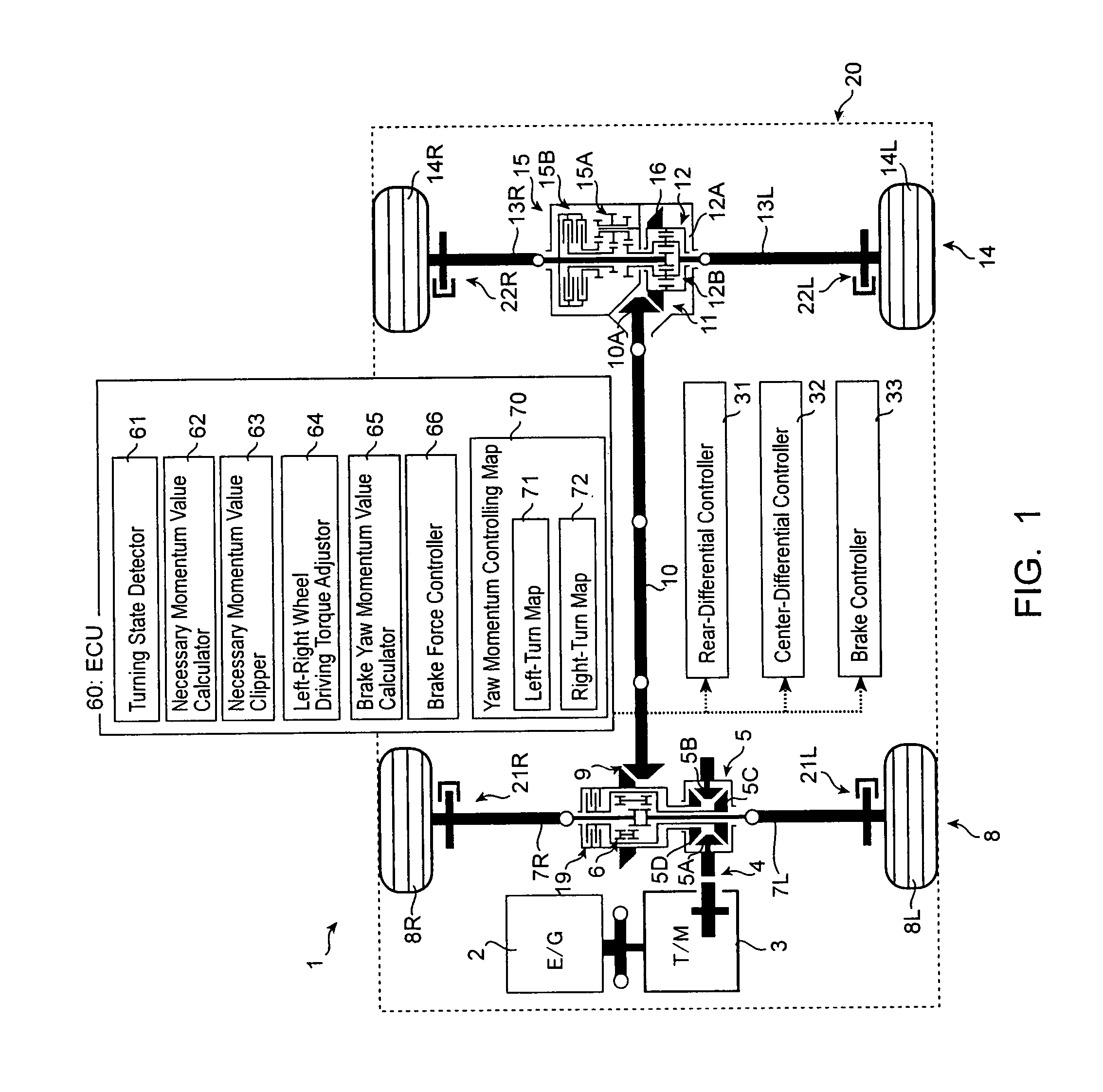 Turning control apparatus for vehicle