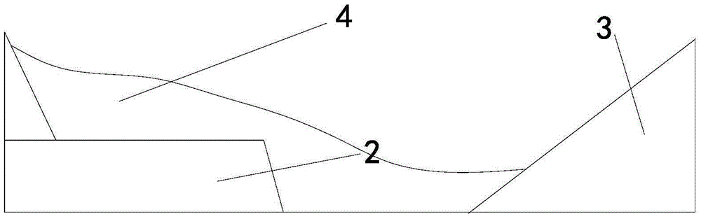 High-efficiency mining method of dragline saw-tooth type working bench