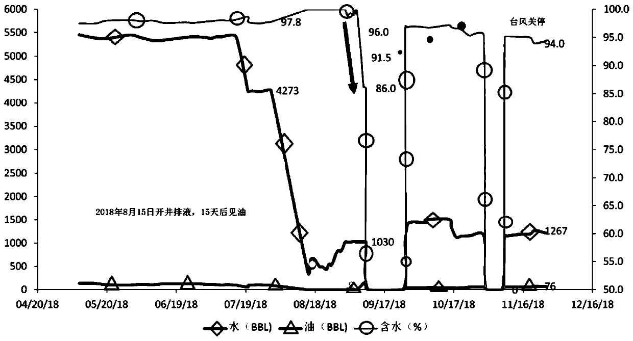 Selective low-density water blocking agent and preparation and construction technology thereof