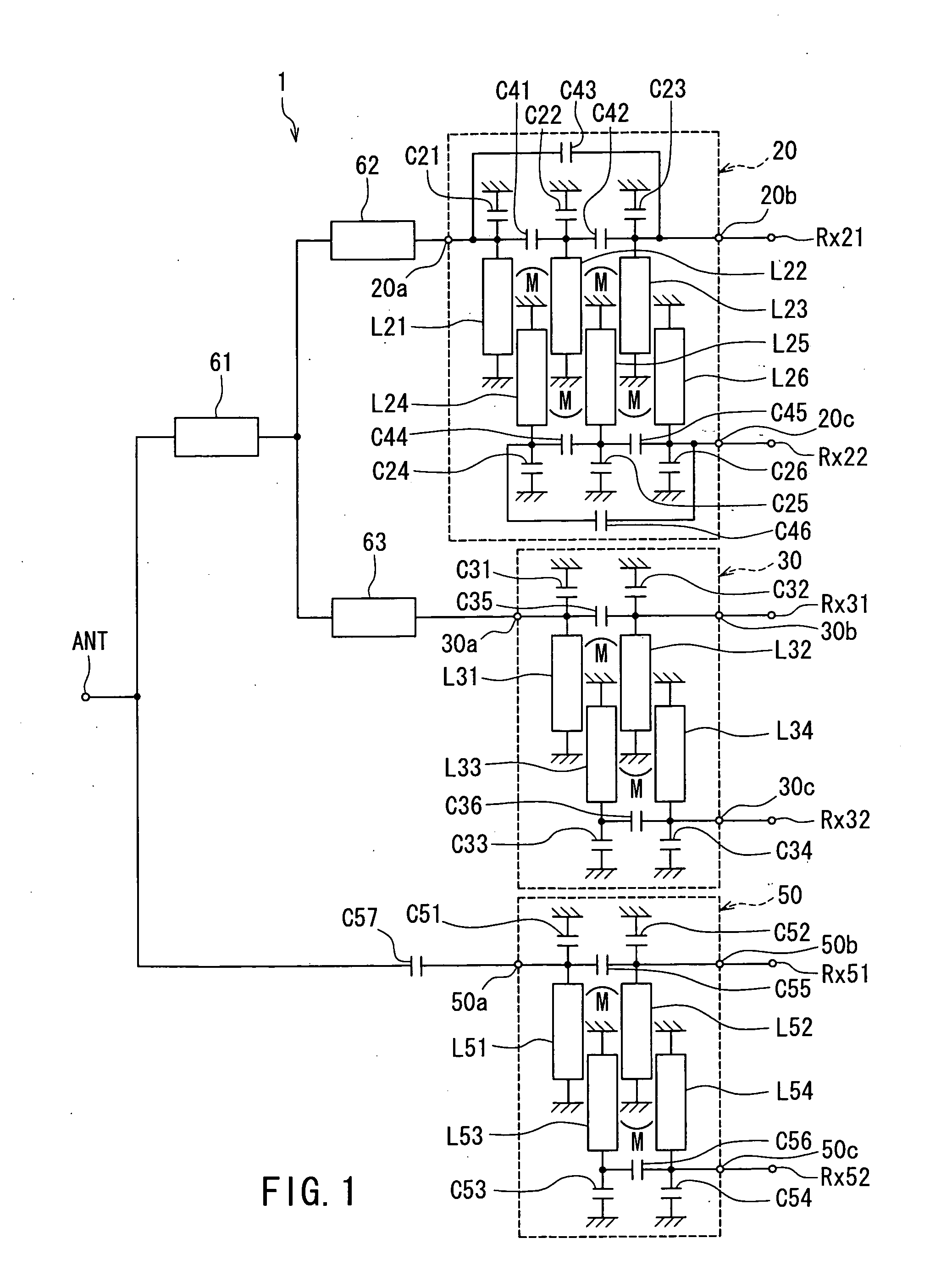 Balanced-output triplexer