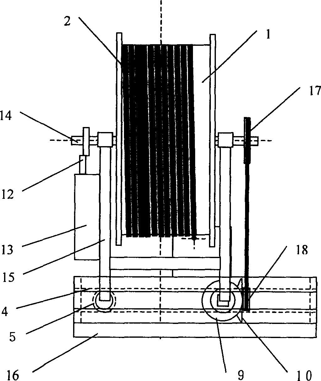 Multilayer winding device of continuous tube