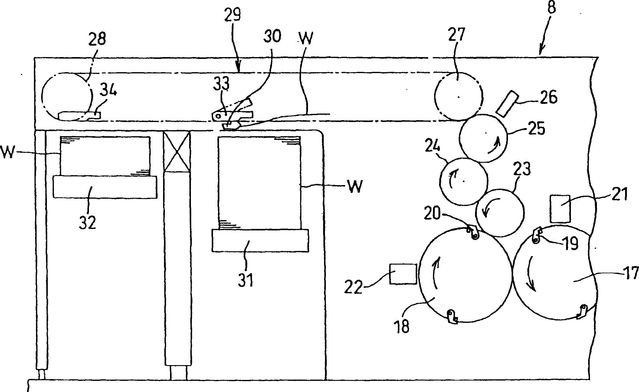 Printing quality detecting device for printer