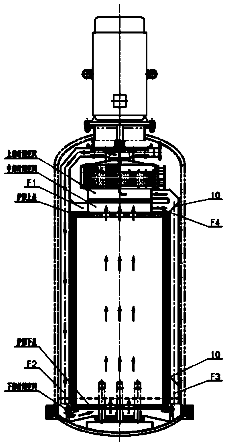 Air cooling system for improving cooling uniformity of vertical vacuum high-pressure air quenching equipment